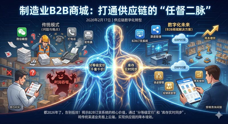 制造业B2B商城：打通供应链的“任督二脉”