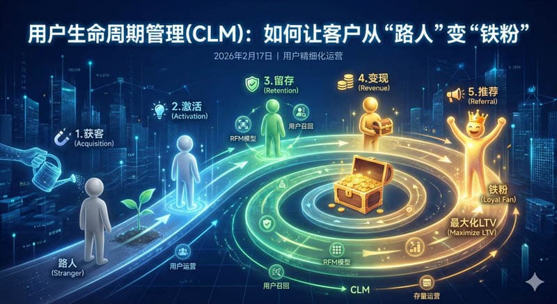 用户生命周期管理(CLM)：如何让客户从“路人”变“铁粉”