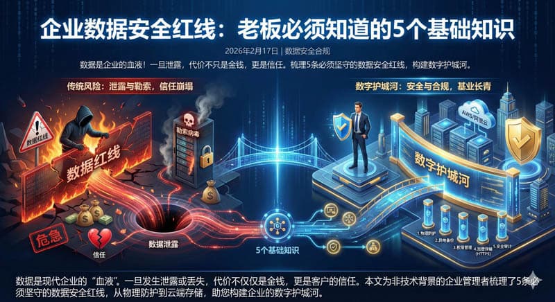企业数据安全红线：老板必须知道的5个基础知识