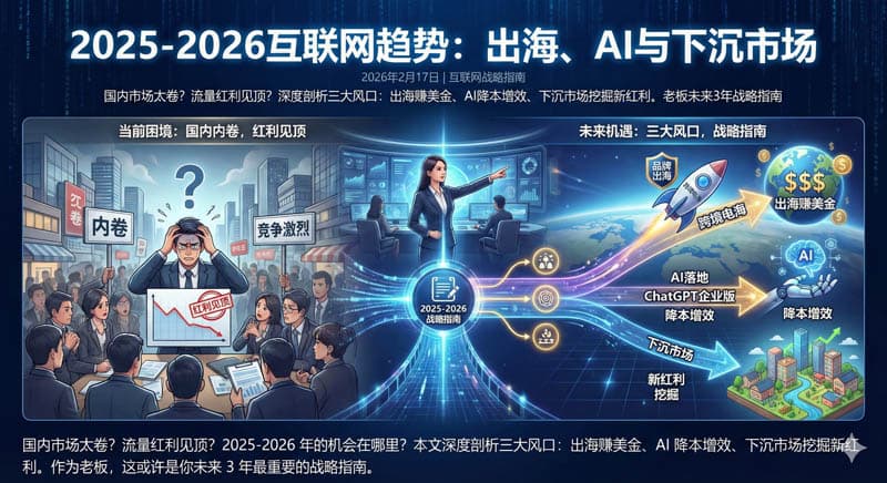 2025-2026互联网趋势：出海、AI与下沉市场