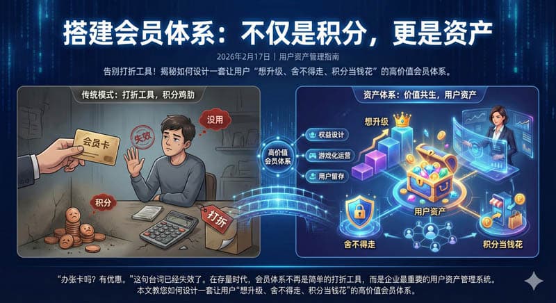 搭建会员体系：不仅是积分，更是资产