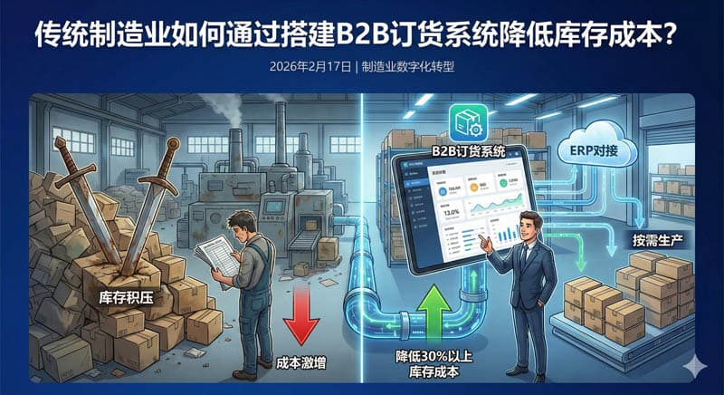 传统制造业如何通过搭建B2B订货系统降低库存成本?